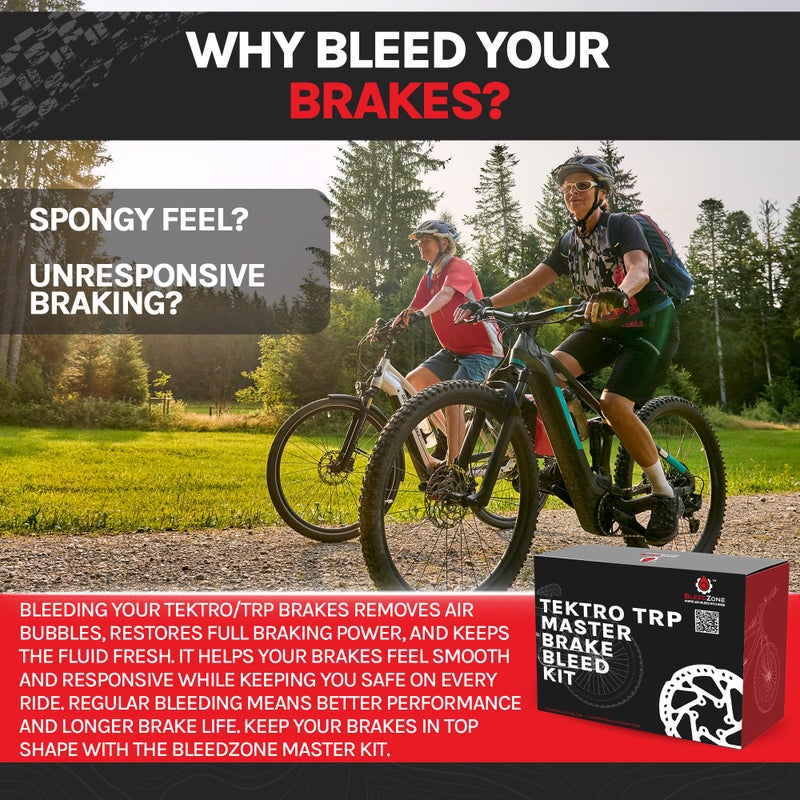 BleedZone - Master Bleed Kit Designed for Tektro TRP Hydraulic Brakes with 120ml Mineral Oil and Tools, Bleed Kit for TRP Brakes, Bike Brake Bleed Kit, Built for Tektro Hydraulic Brakes - Image 4
